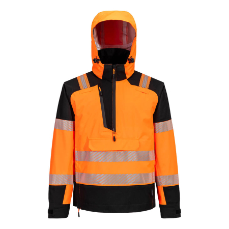 Jacheta impermeabila reflectorizanta cu gluga Portwest T161 PW3 HI-VIS (3L), 100% poliester, 160 gr/mp [2]