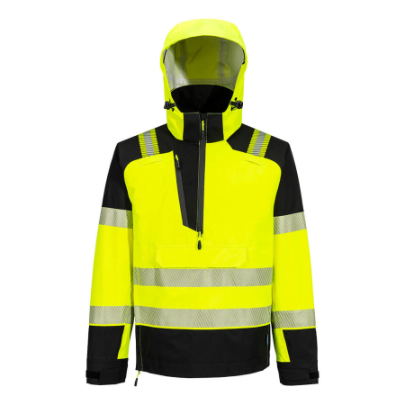 Jacheta impermeabila reflectorizanta cu gluga Portwest T161 PW3 HI-VIS (3L), 100% poliester, 160 gr/mp [2]