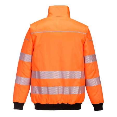 Jacheta reflectorizanta Portwest PILOT 3IN1 PW302, 55% bumbac, 45% poliester, 240g [2]