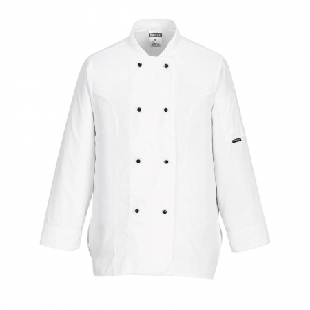 Imbracaminte pentru HORECA - Jacheta bucatar dama Portwest RACHEL C837,  65% poliester, 35% bumbac, 190g