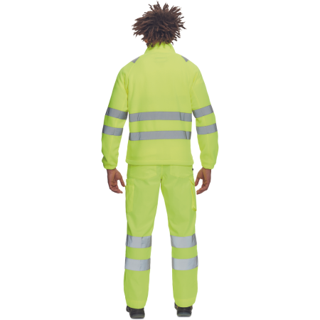 Jacheta reflectorizanta Cerva ALMERIA HV FLEECE, 100% poliester, 280 gr/mp [2]