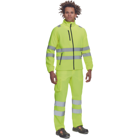 Jacheta reflectorizanta Cerva ALMERIA HV FLEECE, 100% poliester, 280 gr/mp [1]