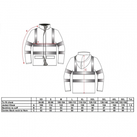 Jacheta reflectorizanta ignifuga Portwest SEALTEX FLAME FR41, antistatica, 100% poliester, 260g [1]