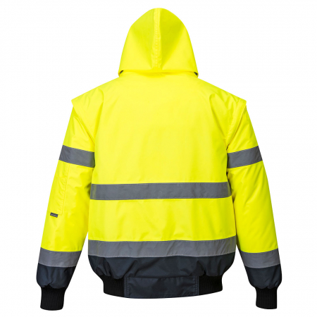 Jacheta reflectorizanta Portwest CONTRAST BOMBER C465, 100% poliester, 190 gr/mp [2]