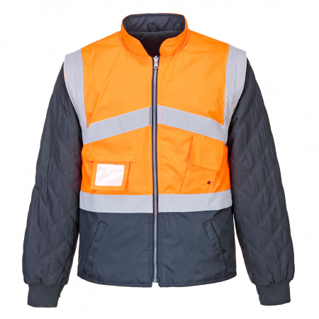 Imbracaminte de lucru - Jacheta reflectorizanta Portwest HIVIS TWO TONE S769, reversibila, 100% poliester, 190 gr/mp