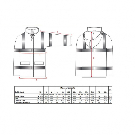 Jacheta reflectorizanta Portwest TRAFFIC LITE S160, 100% poliester, 200 gr/mp [1]