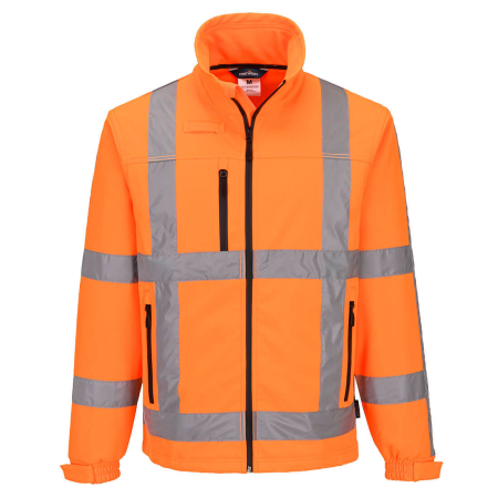 Jachete softshell reflectorizante - Jacheta reflectorizanta softshell  Portwest R462 RWS Hi-Vis, 94% poliester, 6% elastan, 310 gr/mp