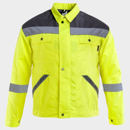 Jachete | Bluze reflectorizante - Jacheta reflectorizanta Stenso COLLINS SUMMER HV, 35% bumbac, 65% poliester, 240 gr/mp