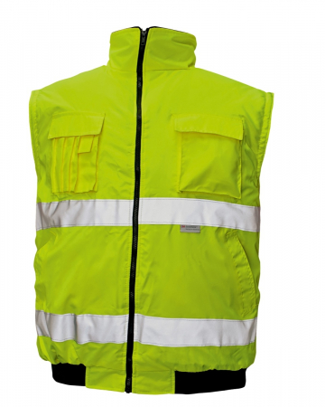 Jacheta reflectorizanta vatuita de iarna Cerva CLOVELLY PILOT 2IN1, 100% poliester, cu maneci detasabile [1]