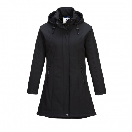 Jachete softshell - Scurta de iarna softshell dama  Portwest CARLA TK42, 94% poliester, 6% elastan, 310g
