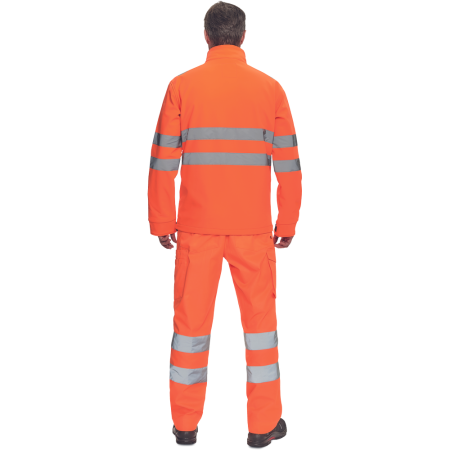 Jacheta softshell cu benzi reflectorizante Cerva MURCIA HV, 94% poliester, 6% elastan, 300 gr/mp [2]