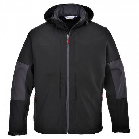 Imbracaminte de lucru - Jacheta softshell cu gluga Portwest TK53, 94% Poliester, 6% elastan, 310g