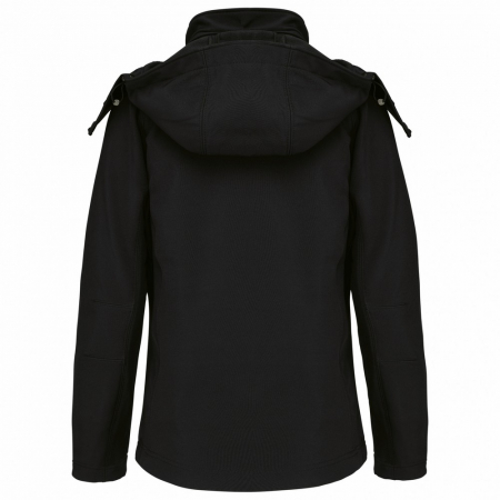 Jacheta softshell dama Kariban K414, 95% poliester, 5% elastan, 340 gr/mp, gluga detasabila [3]