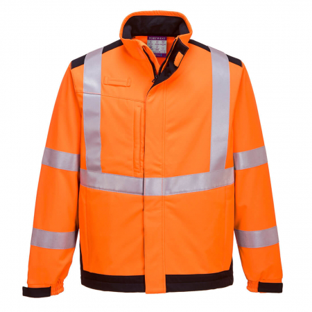 Imbracaminte de lucru - Jacheta softshell reflectorizanta Portwest MODAFLAME MULTI-NORM ARC MV72, 100% poliester, 350g