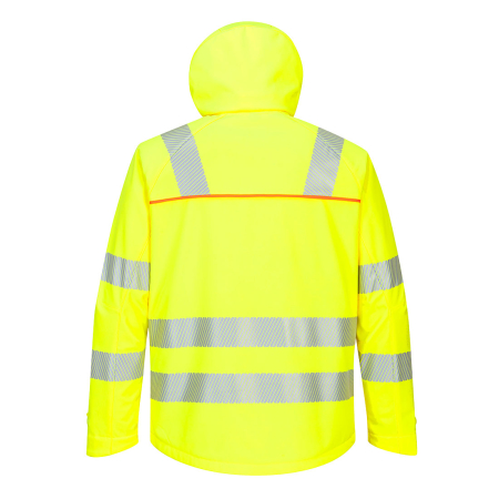 Jacheta softshell reflectorizanta Portwest DX4 HI-VIS DX475, 92% poliester, 2% elastan, 310 gr/mp [1]