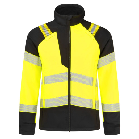 Imbracaminte pentru APLICATII SPECIALE - Jacheta softshell reflectorizanta Portwest FR718 MODAFLAME Hi-Vis Multi-Norm FR, 60% modacrilic, 39% bumbac, 1% fibra de carbon, 350 gr/mp