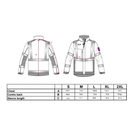 Jacheta softshell reflectorizanta Portwest MODAFLAME MULTI-NORM ARC MV72, 100% poliester, 350g [1]