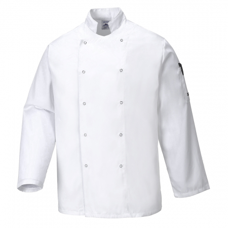 Jacheta bucatar Portwest SUFFOLK CHEFS C833,  65% poliester, 35% bumbac, 190g [0]