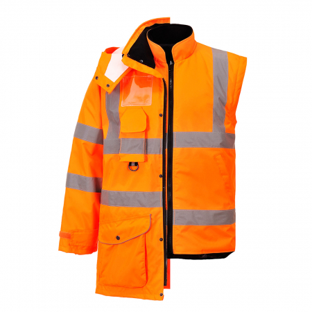 Jacheta reflectorizanta Portwest TRAFFIC 7IN1 RIS RT27, 100% poliester, 190 gr/mp [24]