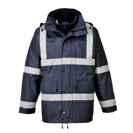 Imbracaminte de lucru - Scurta de iarna vatuita Portwest TRAFIC IONA 3IN1 S431, cu benzi reflectorizante, 10% poliester, 190g