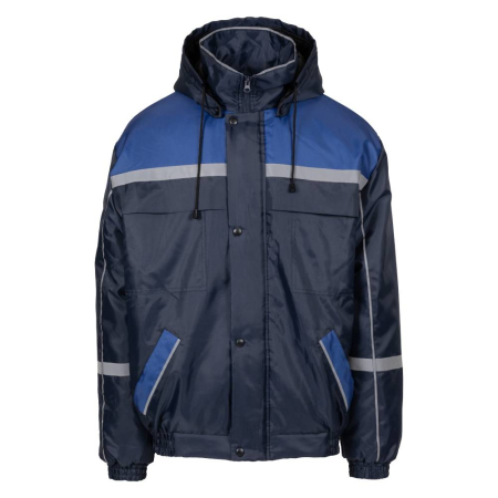 Jachete | Bluze salopeta de iarna - Jacheta vatuita de iarna Renania ANDURA BLUE WINTER, 100% poliester