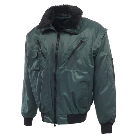 Jacheta vatuita de iarna Rock Safety INUIT, 55% bumbac, 45% PES hidrofug, captuseala detasabila [2]