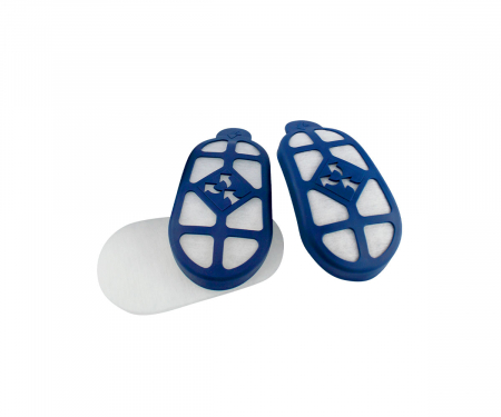 Protectia capului - Kit de prefiltre Gvs, pentru filtrele A1P3, B1P3, ABE1P3, set de 10 prefiltre si 2 capace de montaj, pentru praf
