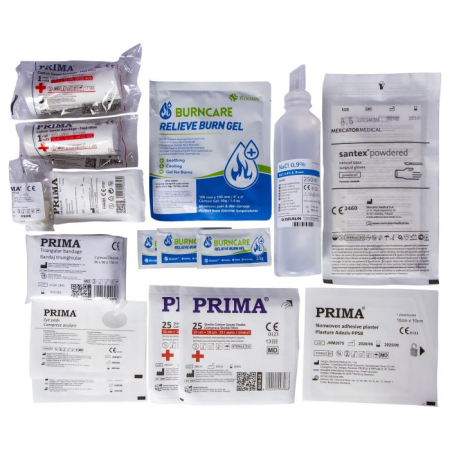 Prim ajutor | Securitatea muncii - Kit trusa de prim ajutor pentru arsuri PRIMA