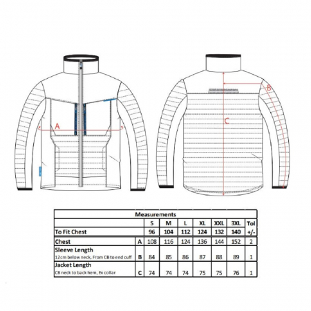Jacheta matlasata Portwest BUFFLE HYBRID T752 KX3, 94% Poliester, 6% elastan, 310g [1]