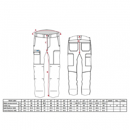 Pantaloni de lucru in talie Portwest CARGO T801 KX3, 98% bumbac, 2% elastan, 255g [1]