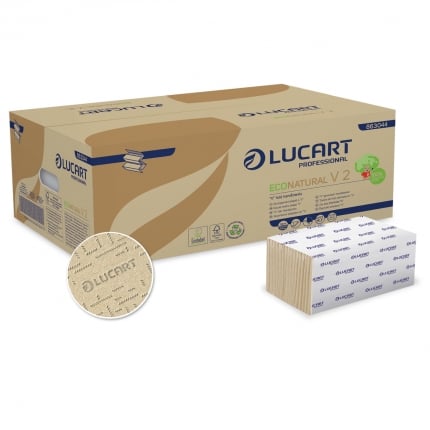 Echipamente speciale de protectie - Lavete din hartie Lucart ECONATURAL V2 21X21 cm