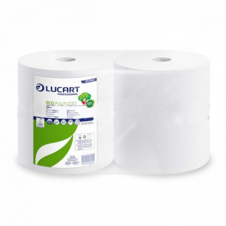 Echipamente speciale de protectie - Lavete industriale din hartie Lucart ECO PULITUTTO, 2 role