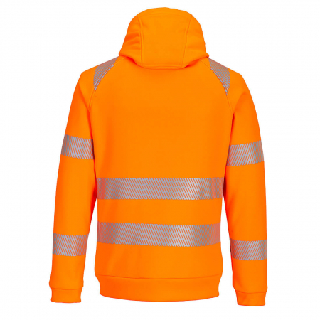 Hanorac cu gluga si fermoar Portwest DX484 PW3 Hi-Vis, 100% poliester, 330 gr/mp [2]
