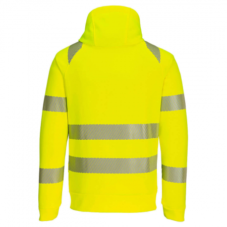 Hanorac cu gluga si fermoar Portwest DX484 PW3 Hi-Vis, 100% poliester, 330 gr/mp [2]