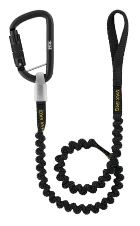 Echipament pentru lucru la inaltime - Lonja asigurarea scule Petzl TOOLEASH S049Aa00, compatibila carabiniera MINO, greutate maxima suportata 5 kg