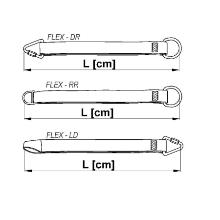 Lonja de ancorare Vertiqual FLEX, din chinga, compatibila cu ham CHANTIER C5 [2]