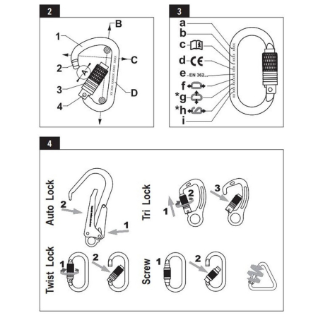 LS Carabiniera din otel Vertiqual ANNAPURNA 0223, 25 kN, 165g, 110/58 mm, alpinism utilitar [3]