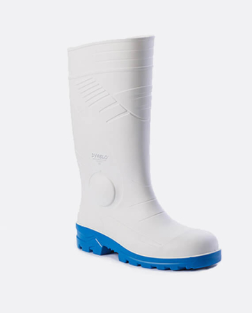 LICHIDARE STOC - LS Cizme albe de protectie BleuAgro DYABLO S4, cu bombeu metalic