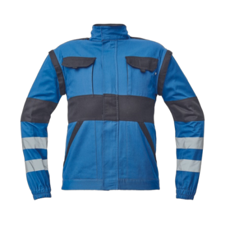 LICHIDARE STOC - LS Jacheta de lucru cu benzi reflectorizante Cerva MAX NEO REFLEX, 100% bumbac, 260 gr/mp