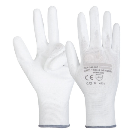 LICHIDARE STOC - LS Manusi de protectie Renania SENSOR WHITE, impregnate in poliuretan