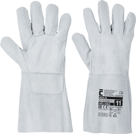 LICHIDARE STOC - LS Manusi de protectie sudura Cerva MERLIN, spalt bovina, 15 cm