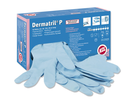 LICHIDARE STOC - LS Manusi din nitril nepudrate Honeywell DERMATRIL P 743, unica folosinta