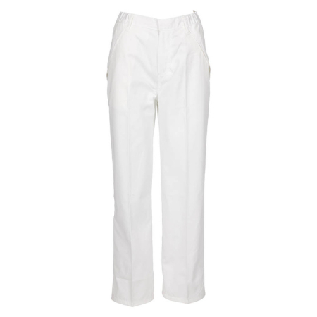LICHIDARE STOC - LS Pantalon de lucru in talie Renania LOVE VANTAGGIO WHITE,  35% bumbac, 65% poliester, 250 gr/mp