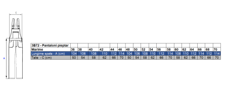 LS Pantalon salopeta cu pieptar Renania TED, 100% bumbac, 270gr/mp [1]