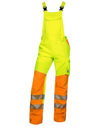 LICHIDARE STOC - LS Pantaloni cu pieptar reflectorizanti Ardon SIGNAL, 65% poliester - 35% bumbac, 290 gr/mp