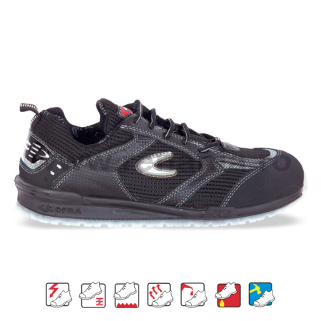 LICHIDARE STOC - LS Pantofi de protectie Cofra PETRI S1P SRC, cu bombeu metalic si lamela