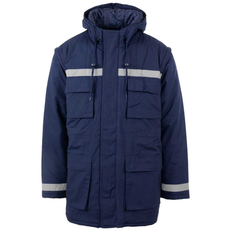 LS Scurta vatuita de iarna cu benzi reflectorizante Renania PRAG, tercot 65/35 [6]