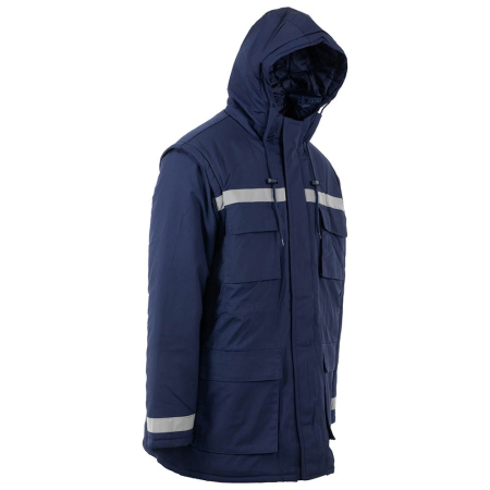 LS Scurta vatuita de iarna cu benzi reflectorizante Renania PRAG, tercot 65/35 [3]