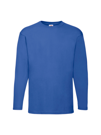 LICHIDARE STOC - LS Tricou clasic cu maneca lunga Fruit of the Loom FOL VALUEWEIGHT, 100% bumbac, 165 gr/mp