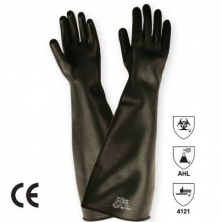Manusi de protectie - Manusi de protectie antichimica si sablare Comasec EMPEROR, 61cm, grosime 3mm